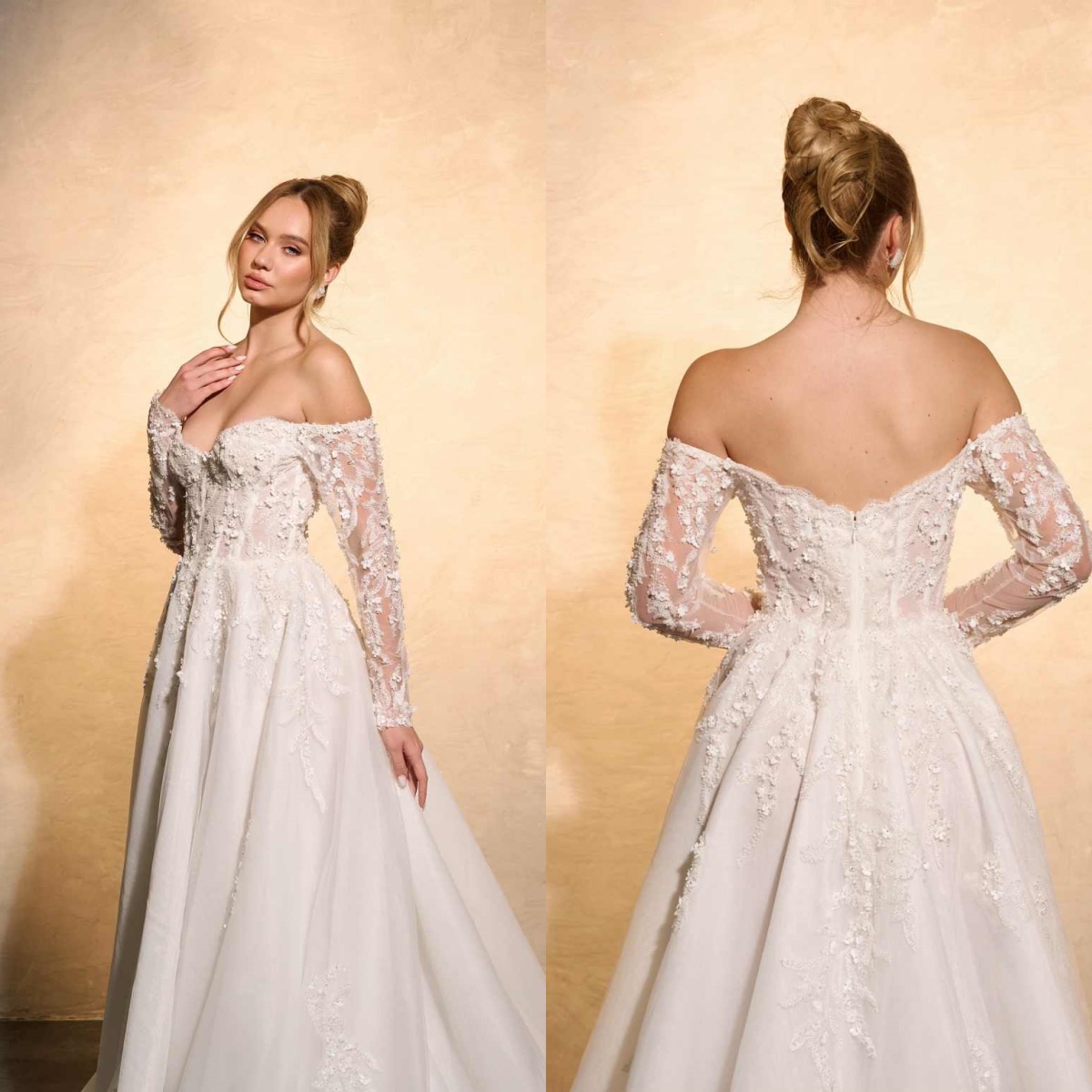 Embroidery Online Designs - Elegant Wedding Dress A-Line Lace Special