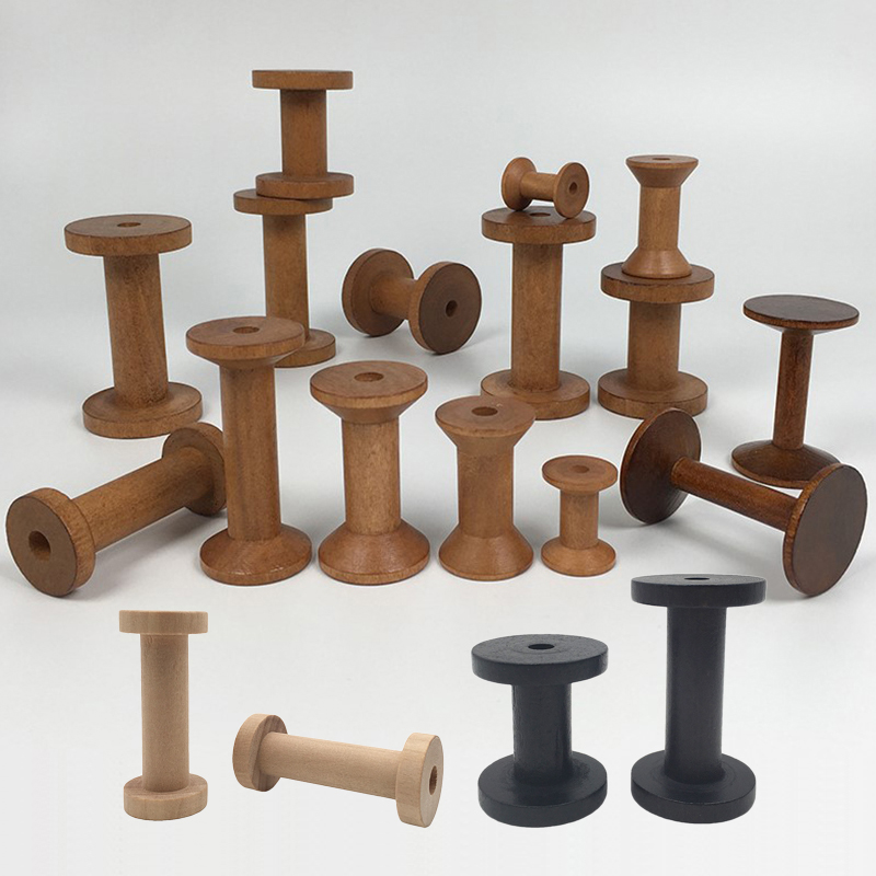 Embroidery Generator - 10Pcs/Set Vintage Natural Wooden Spools for