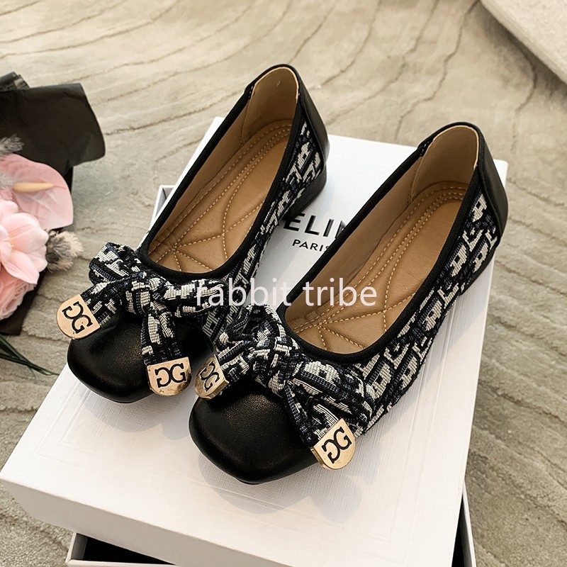 Embroidery Print - Comfortable French Womens Single Shoes for