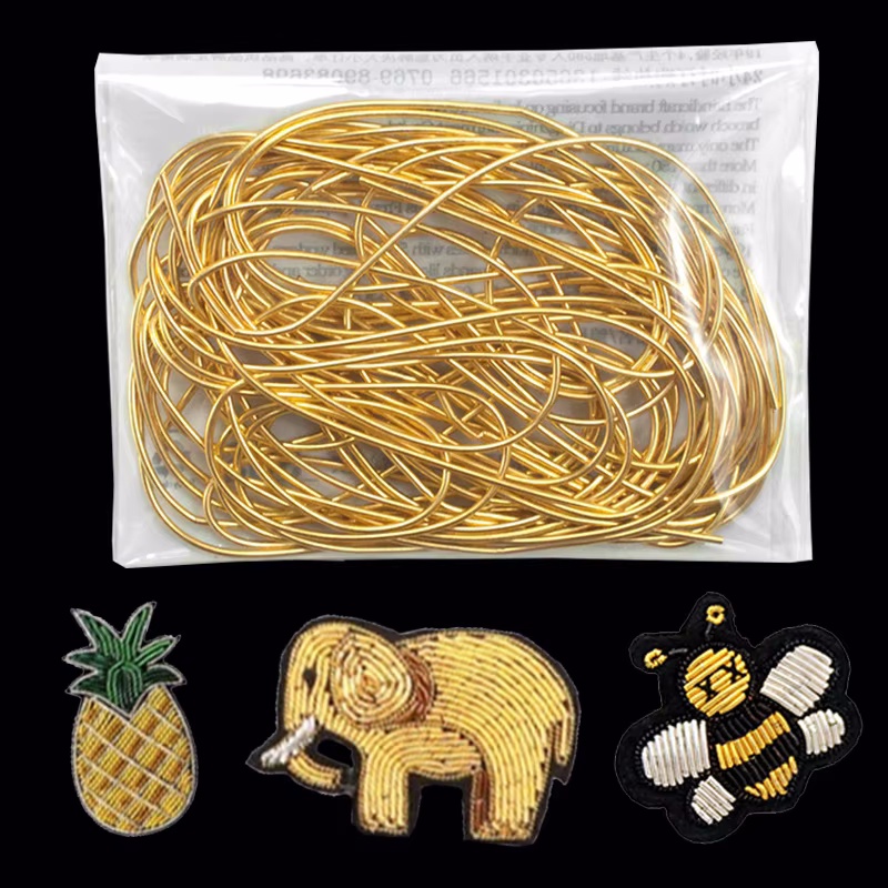 Embroidery Thread Yarn - 2.6M 1-1.5mm Bullion Wire French Coil