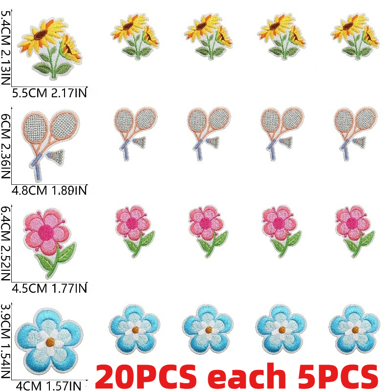 Embroidery Lady Bug - 10/20PCS Bulk Spring Theme Embroidery Cloth