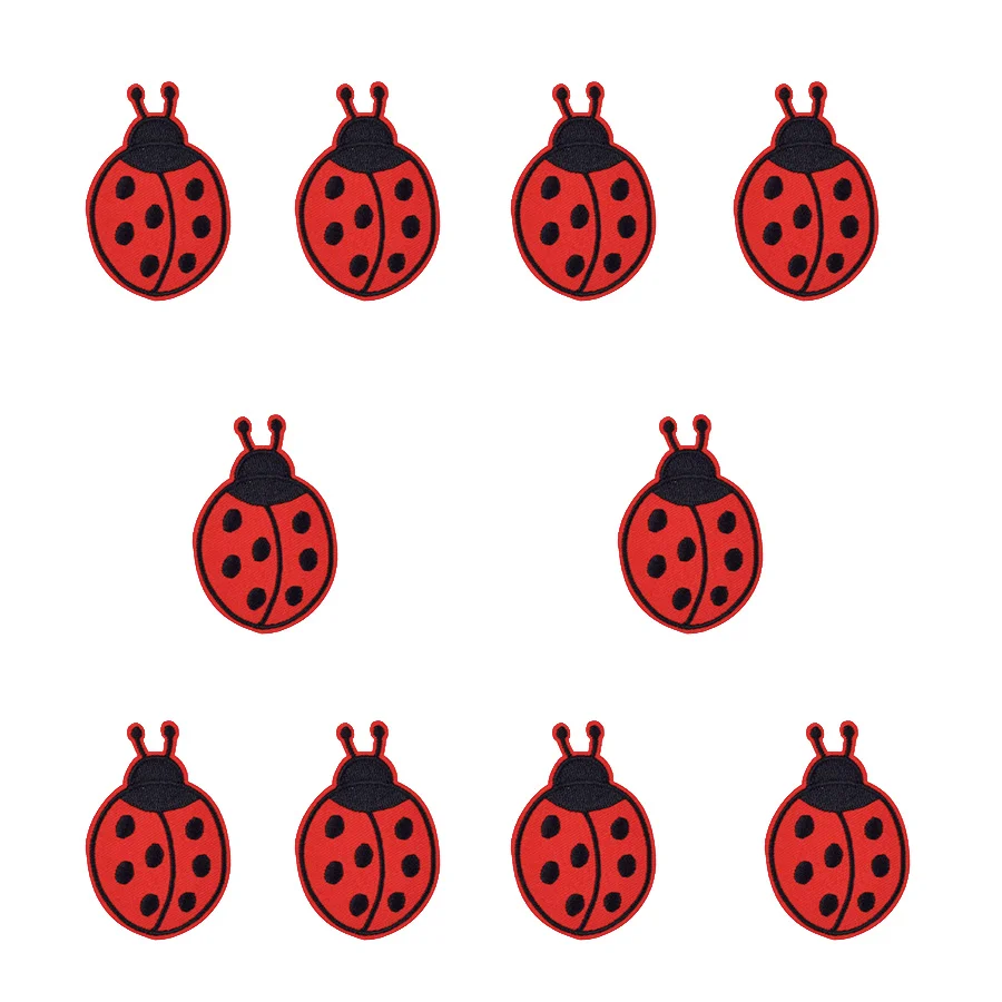 Embroidery Lady Bug - Patches for Clothes Iron on Applique