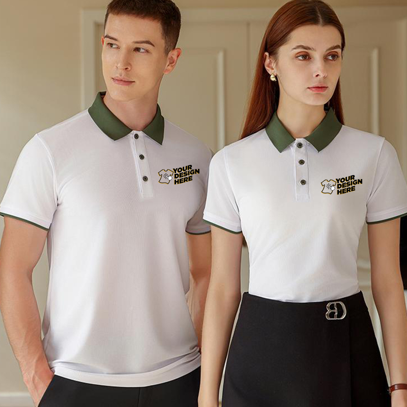 Embroidery Uniforms - Color Block Polo Shirt - Free