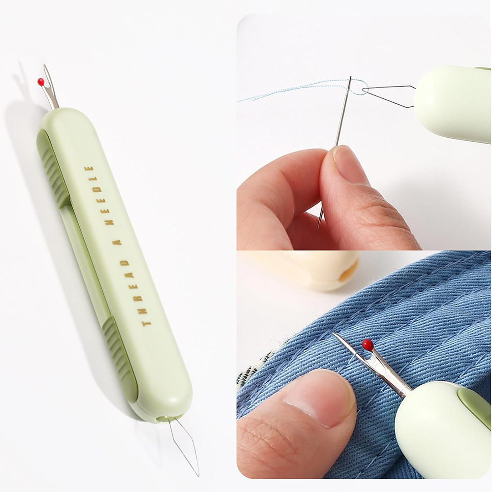 Embroidery Removal Tool - 2 in 1 Needle Threader Seam