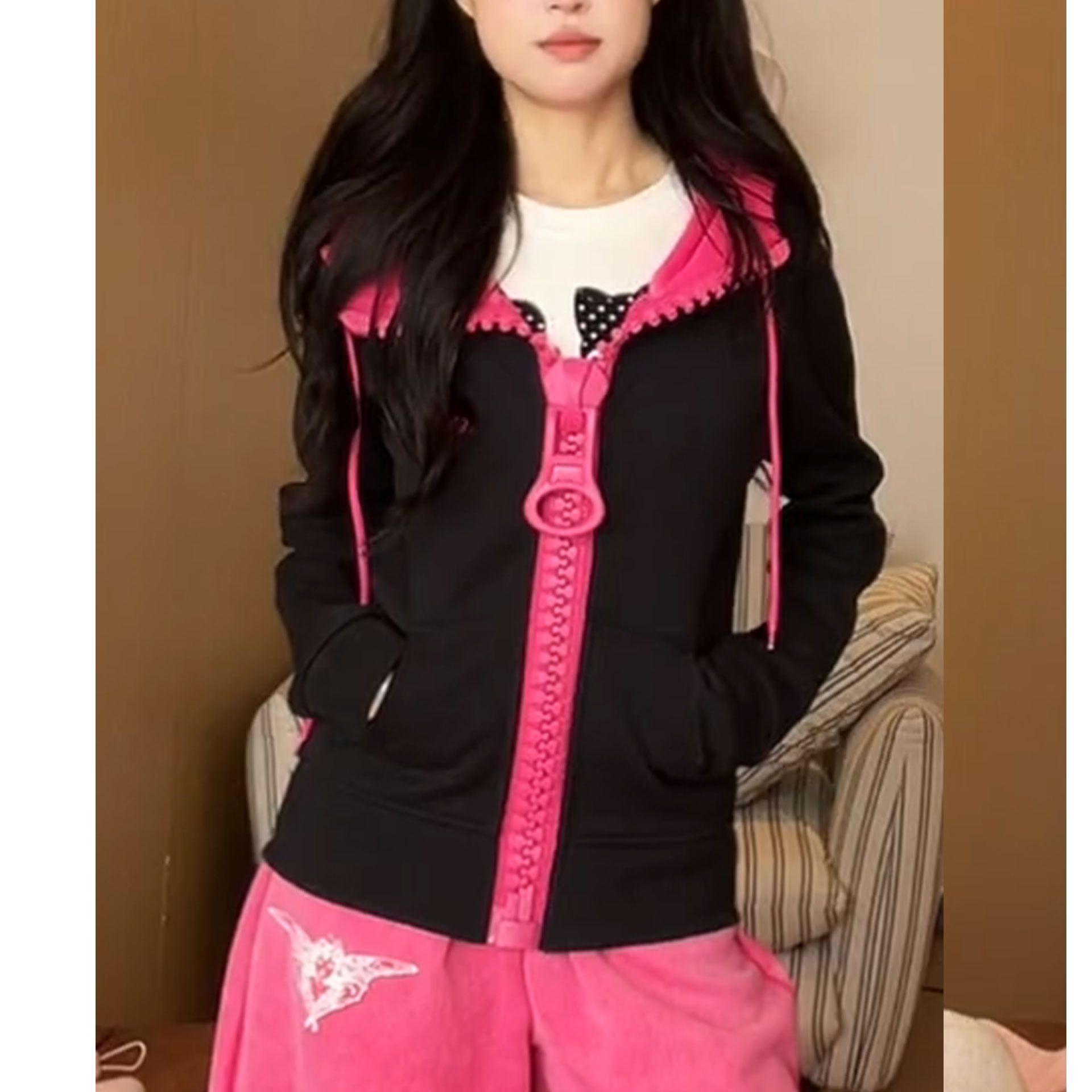 Embroidery Design 3D - Y2k casual short jacket women 2026