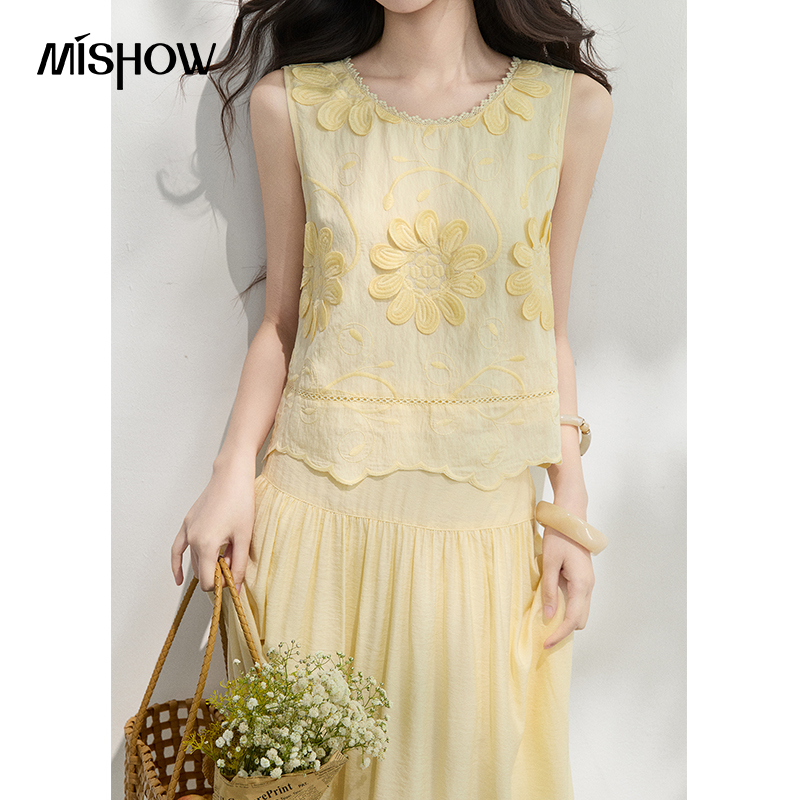 MISHOW French Floral Embroider - Embroidery Blouse recension och pris