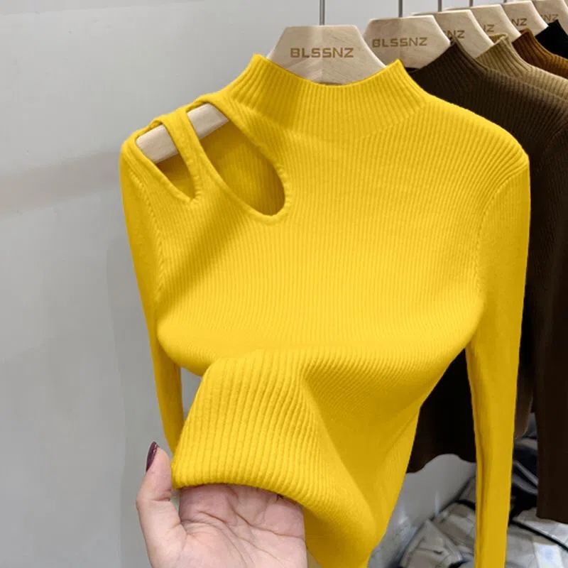 2026 Hollow-out Turtleneck Kni - Embroidery Thread Yarn recension och pris