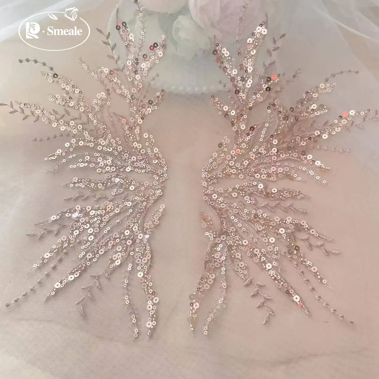 5Pair-2Pair.Rose Gold Sequin T - Embroidery Gold recension och pris