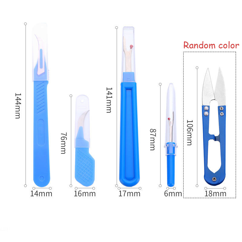 5Pcs Blue Sewing Ripper Kit wi - Embroidery Removal Tool recension och pris