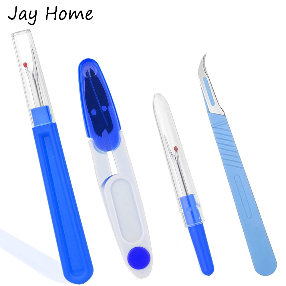 4PCS Seam Ripper Kits Stitch U - Embroidery Removal Tool recension och pris