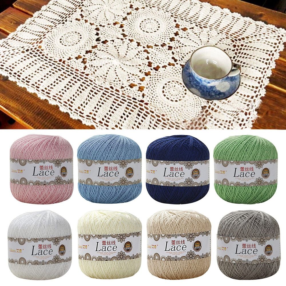 50g/Ball Soft Cotton Lace Yarn - Embroidery Thread Yarn recension och pris