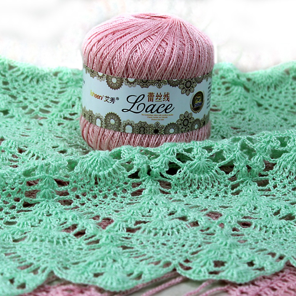 50g/Ball Soft Cotton Lace Yarn - Embroidery Thread Yarn recension och pris