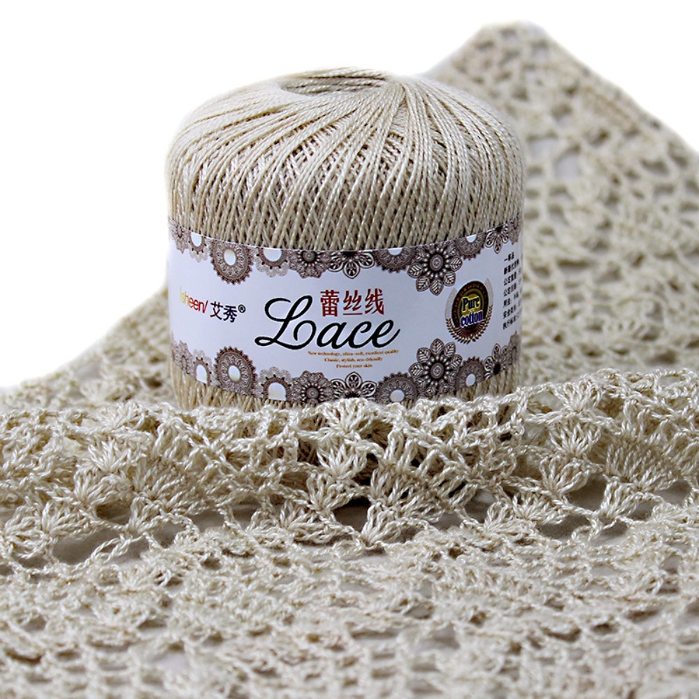 50g/Ball Soft Cotton Lace Yarn - Embroidery Thread Yarn recension och pris