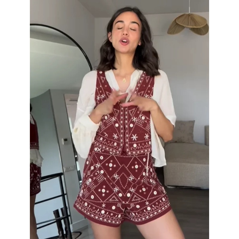 Y2k Set New Two Piece Women's  - Embroidery Uniforms recension och pris
