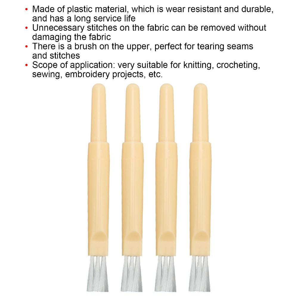 4pcs Durable Plastic Stitch Re - Embroidery Removal Tool recension och pris
