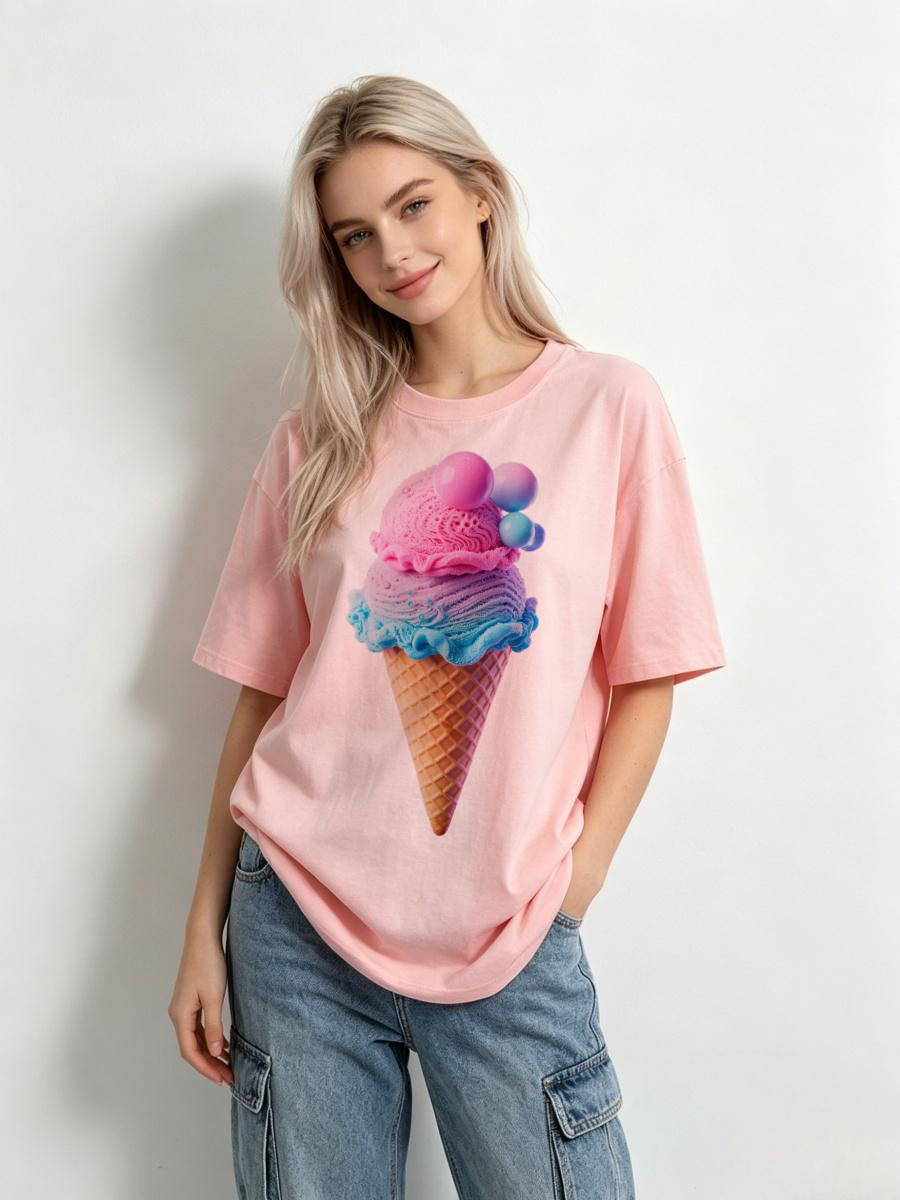 T Shirts Girls Chain-Stitched  - Embroidery Chain Stitch recension och pris