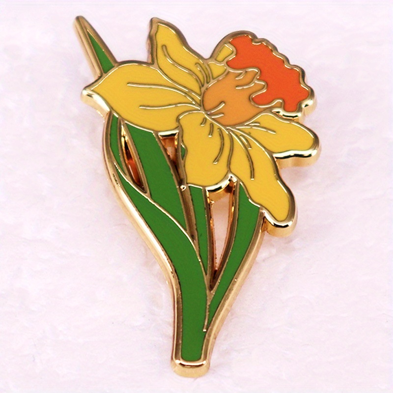 Yellow Daffodil Brooch Herbace - Embroidery Legacy recension och pris