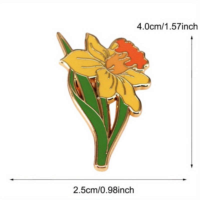 Yellow Daffodil Brooch Herbace - Embroidery Legacy recension och pris