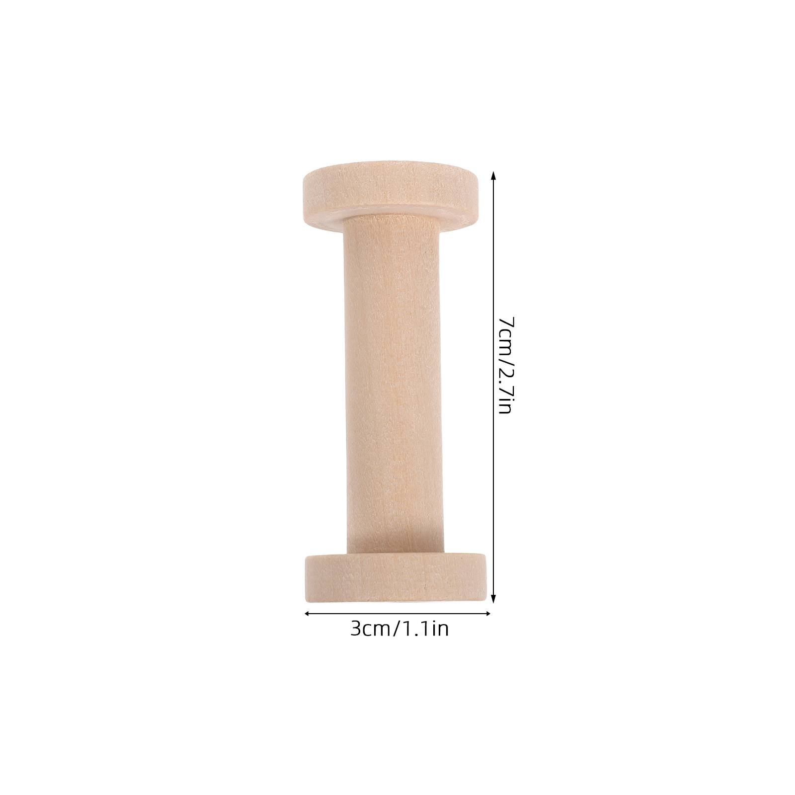 15Pcs Wooden Spools Natural Wo - Embroidery Thread Yarn recension och pris