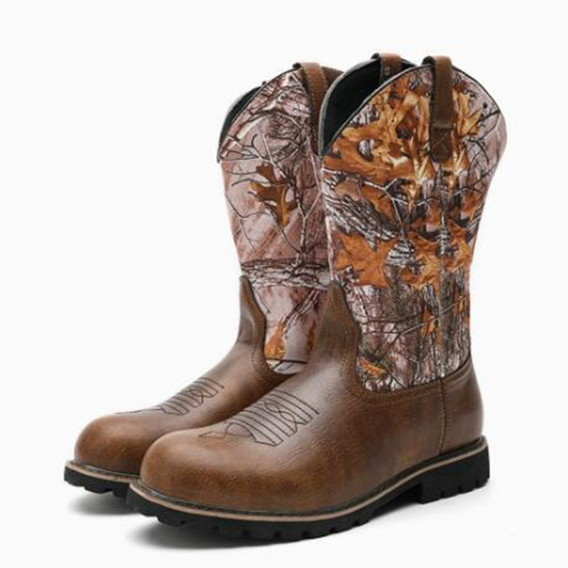 Large Size 48 Men's Boots Clas - Embroidery Print recension och pris