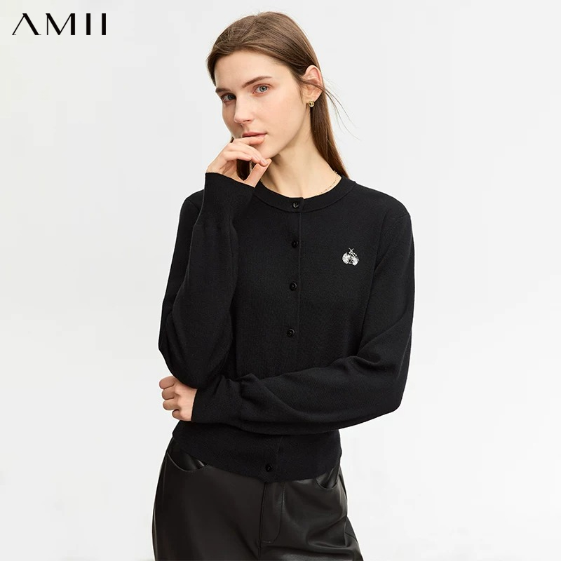 AMII Minimalist Woolly Sweater - Embroidery Lady Bug recension och pris