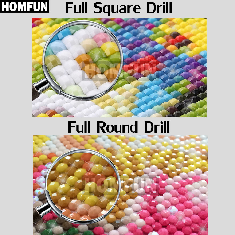 HOMFUN Art 5D Diy Diamond Pain - Embroidery Lady Bug recension och pris