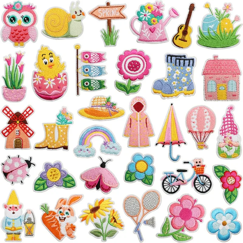 10/20PCS Bulk Spring Theme Emb - Embroidery Lady Bug recension och pris