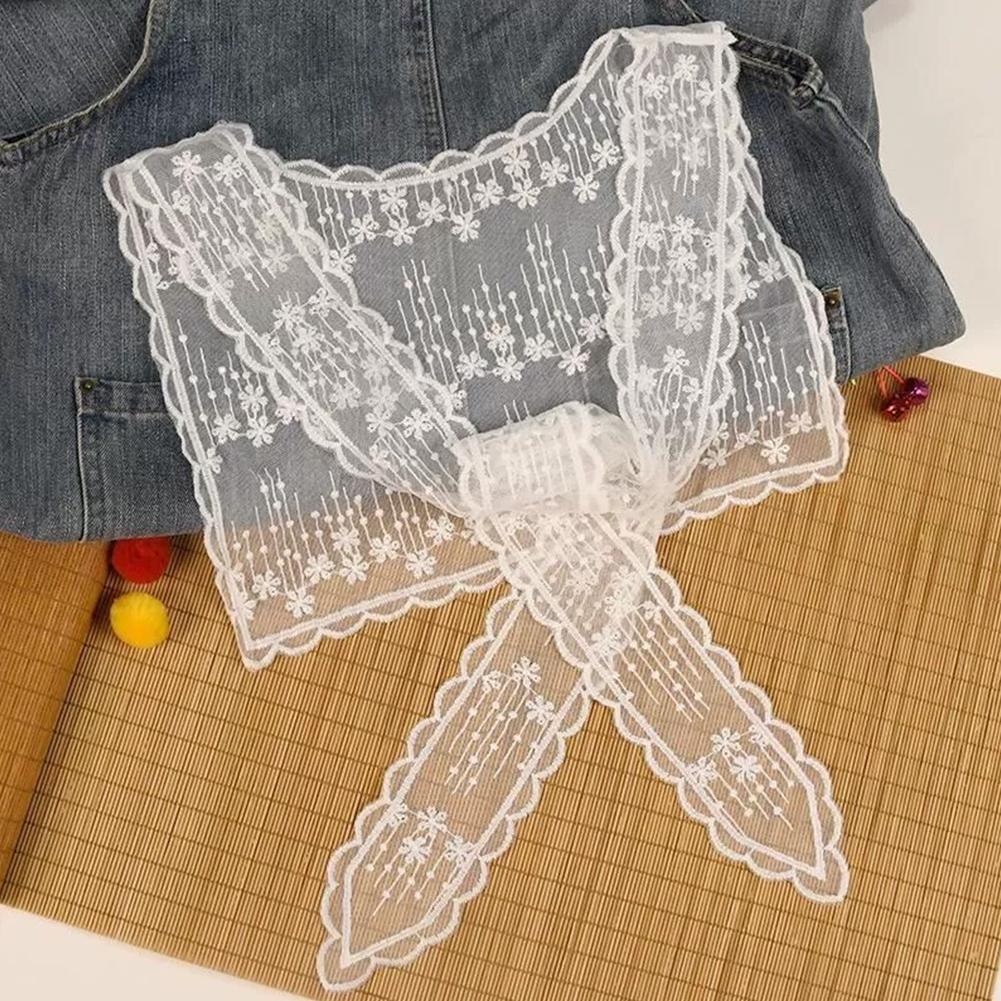 French Lace Shawl Scarf for Wo - Embroidery Blouse recension och pris