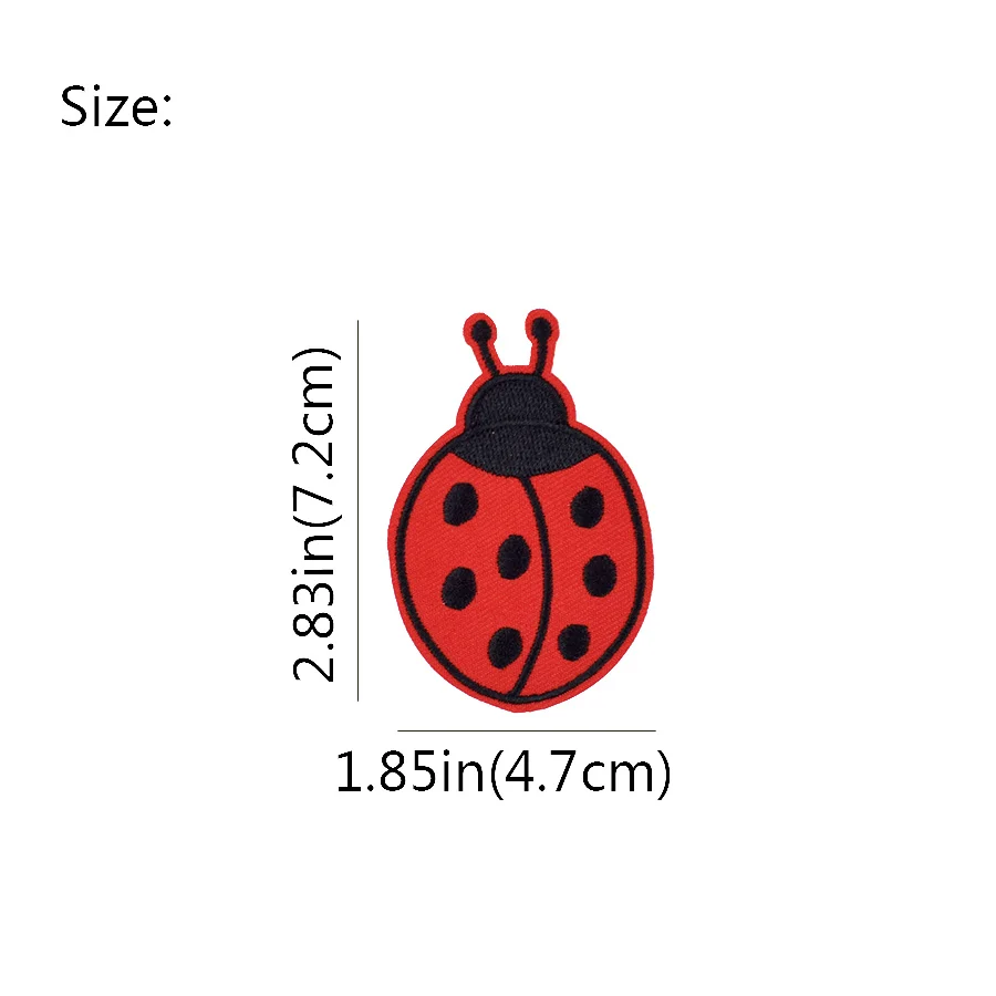 Patches for Clothes Iron on Ap - Embroidery Lady Bug recension och pris
