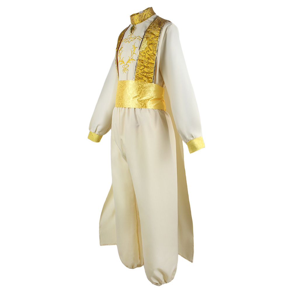 Adult Aladdin Cosplay Costume  - Embroidery Gold recension och pris