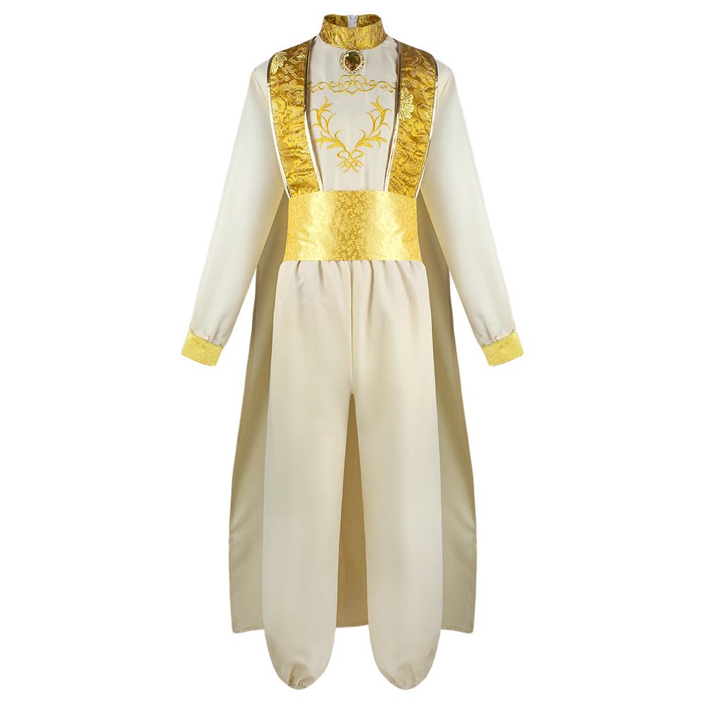 Adult Aladdin Cosplay Costume  - Embroidery Gold recension och pris