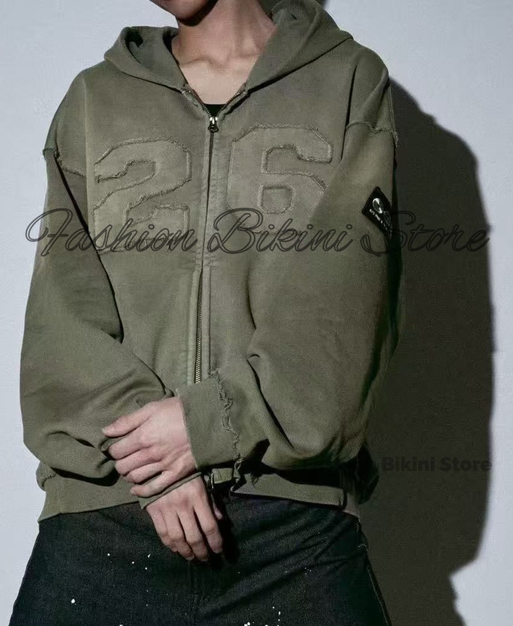 NEW Washed Grey Retro Hoodie 3 - Embroidery Garments recension och pris