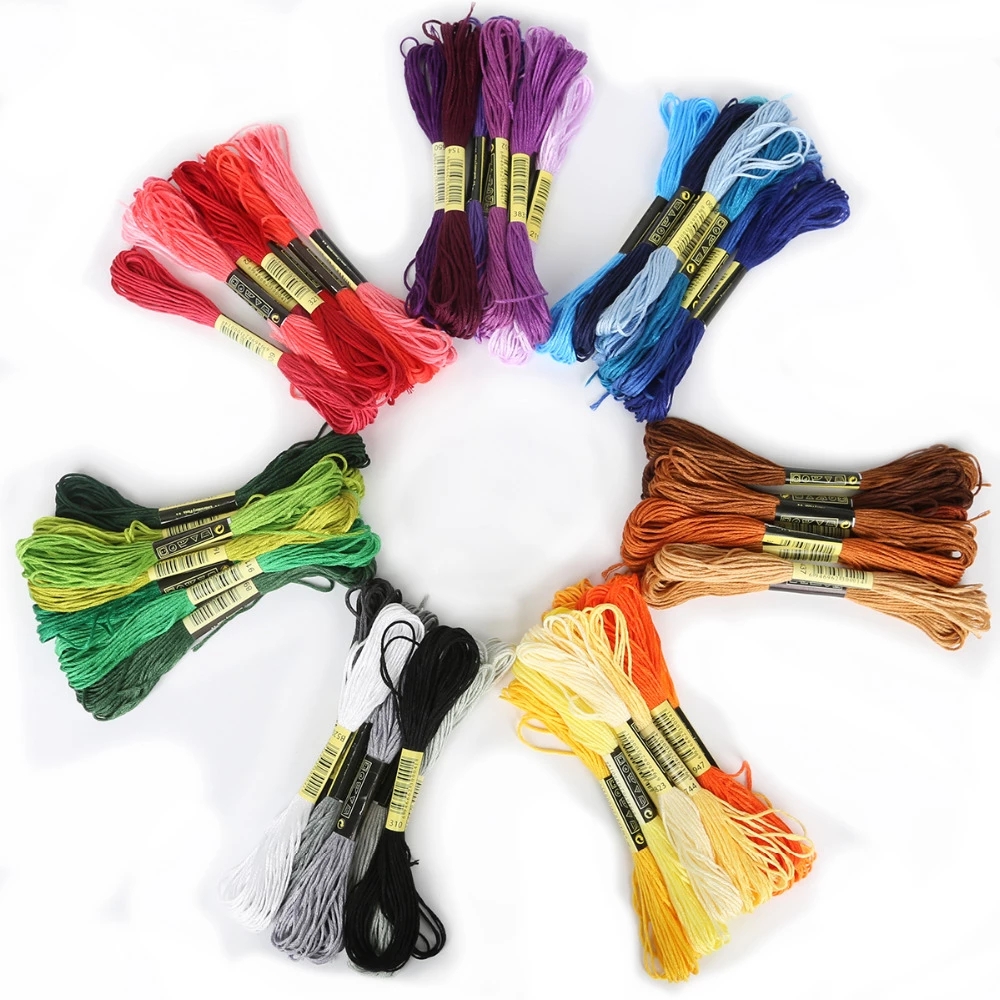 8/12/24/36Pcs Multicolor Simil - Dmc Floss Set recension och pris