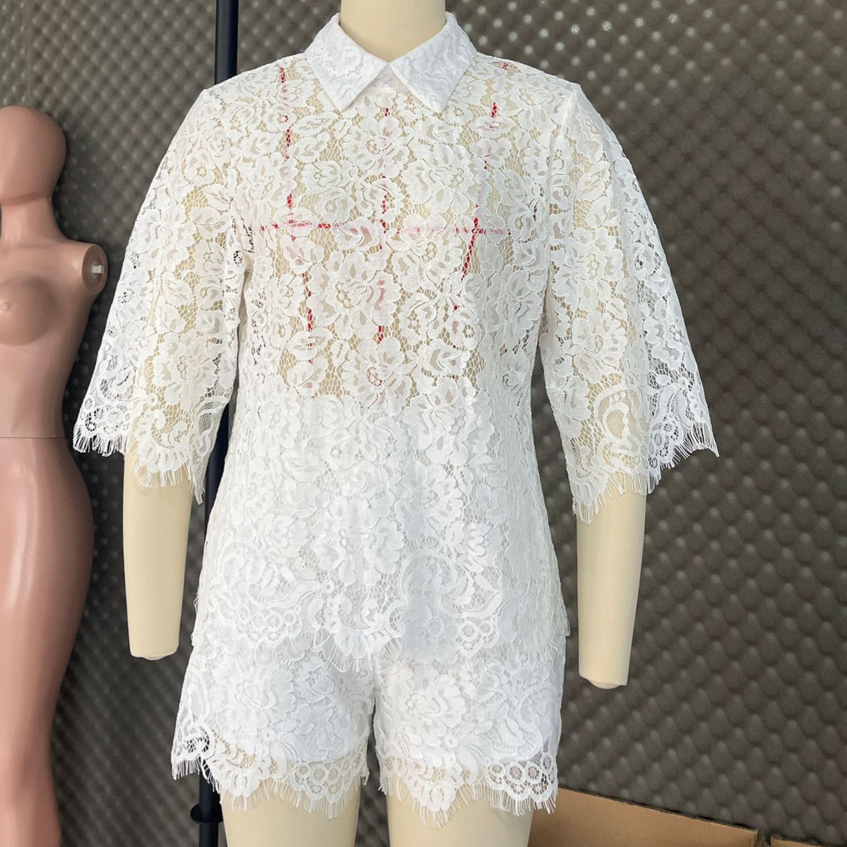 Sexy Lace Embroidery Shorts Su - Embroidery Uniforms recension och pris