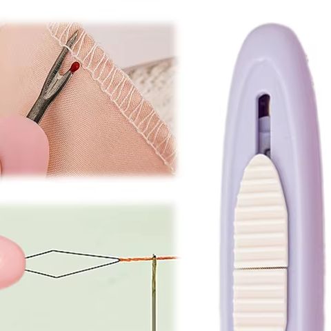 2 In 1 Needle Threader Seam Ri - Embroidery Removal Tool recension och pris