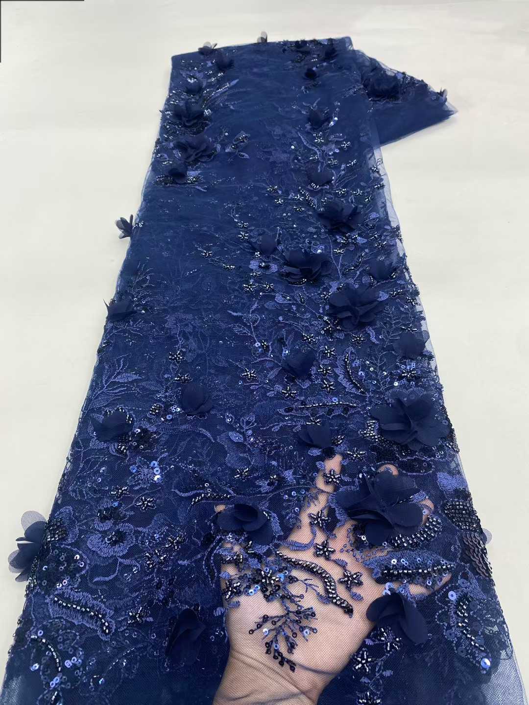 New Design African Tulle Lace  - Embroidery Design 3D recension och pris