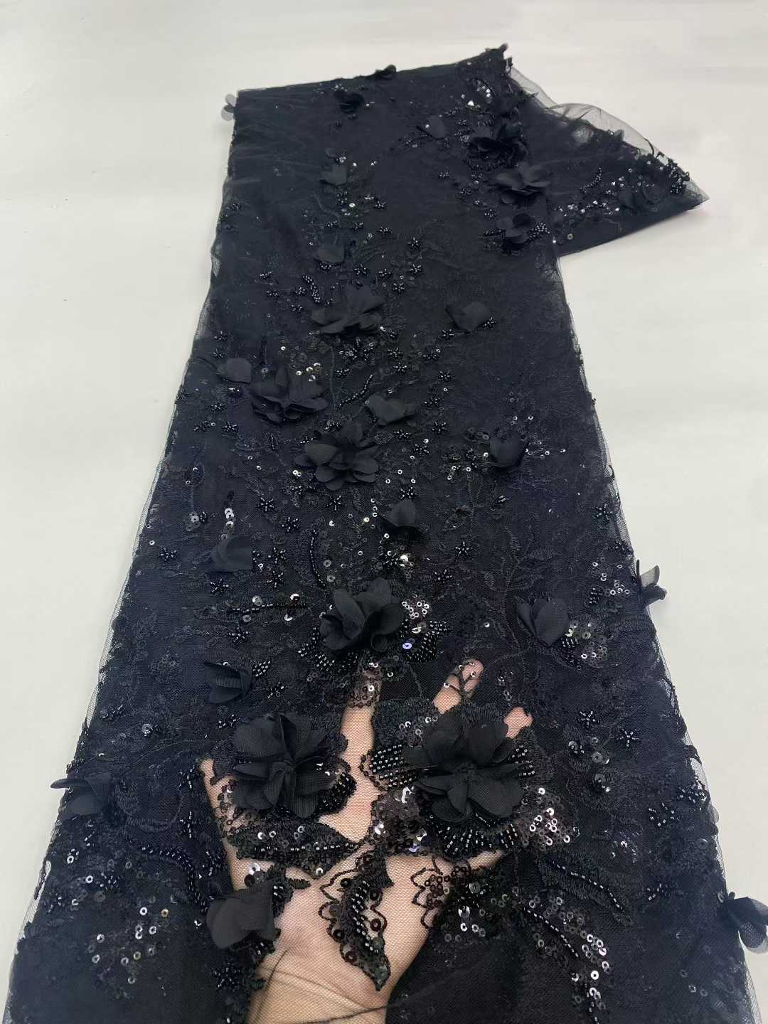 New Design African Tulle Lace  - Embroidery Design 3D recension och pris
