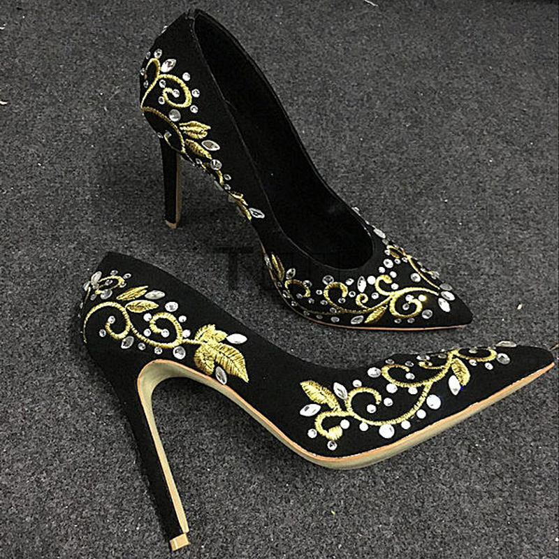 Bling Rhinestone Gold Silver F - Embroidery Gold recension och pris