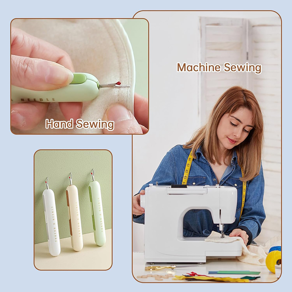 2 in 1 Needle Threader Seam Ri - Embroidery Removal Tool recension och pris