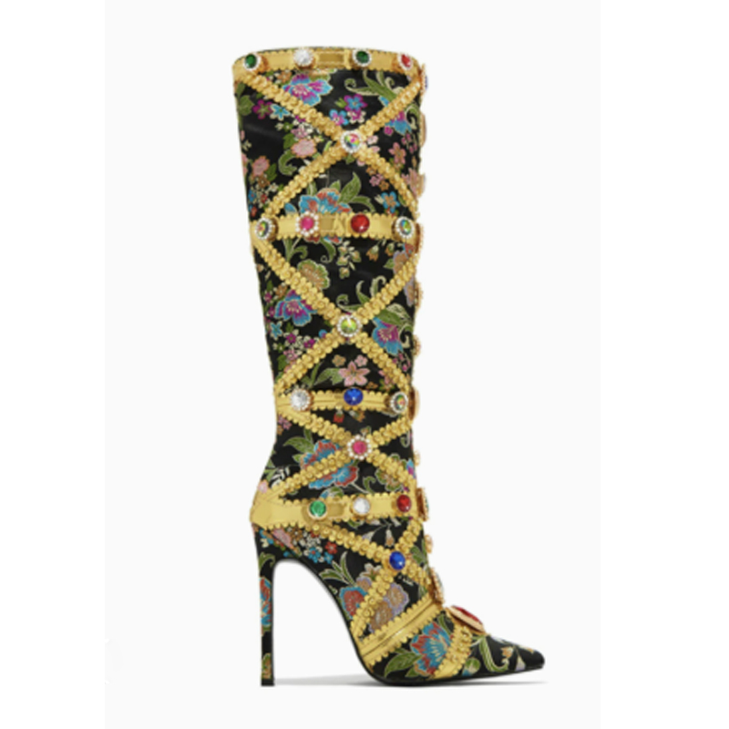 Multicolor Gemstone Gold Trim  - Embroidery Gold recension och pris
