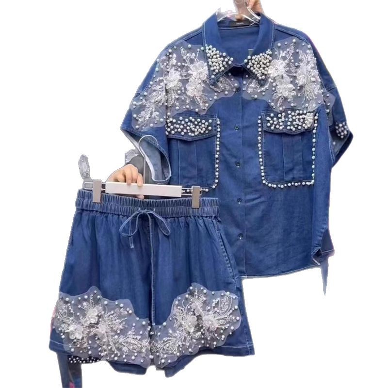 Women Diamonds Beaded Flowers  - Embroidery Blouse recension och pris